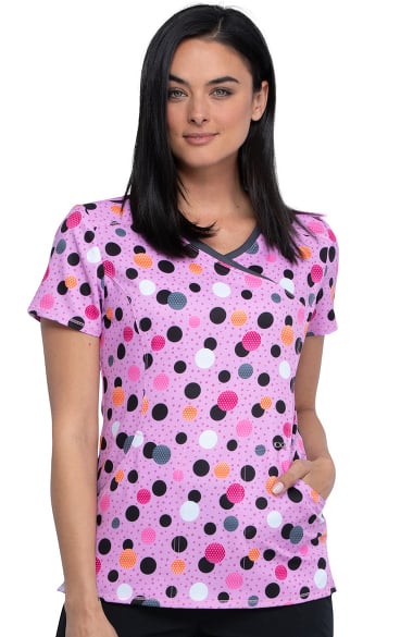 polka dot scrub top