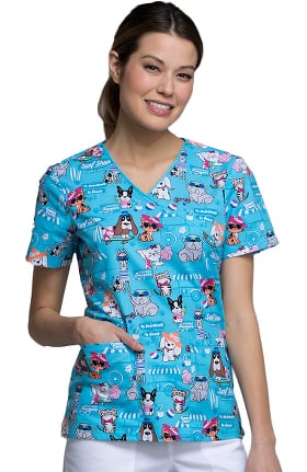 Printed Scrub Tops for Women - Shop Cute Discounted Prints at allheart