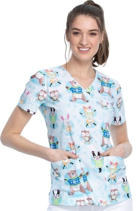 Cherokee Print Scrub Tops | allheart.com