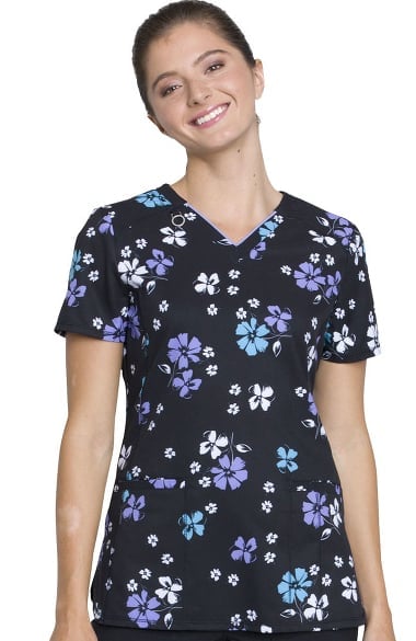 Infinity by Cherokee Women's V-Neck Floral Print Scrub Top | allheart.com