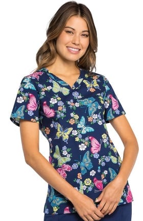 cheap print scrub tops