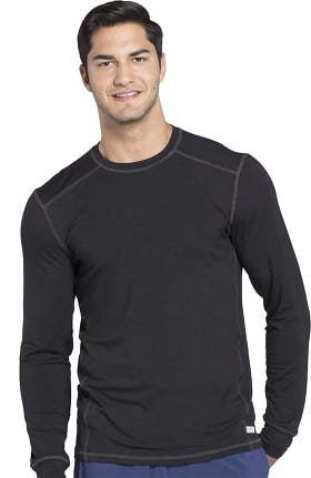 Infinity by Cherokee Men's Long Sleeve Solid Underscrub T-Shirt