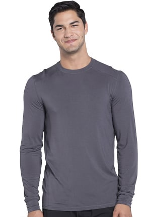 Infinity by Cherokee Men's Long Sleeve Solid Underscrub T-Shirt