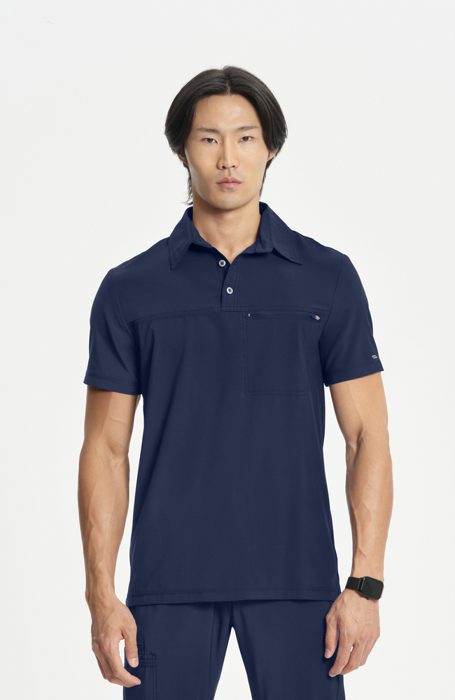 Infinity by Cherokee Men's Zip Polo Shirt | allheart.com