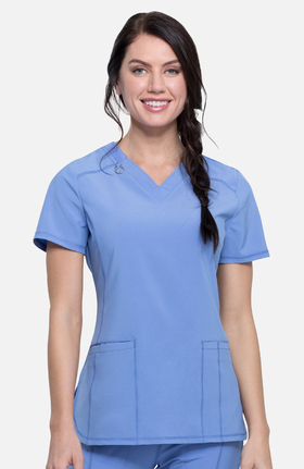 Infinity by Cherokee Women's V-Neck Solid Scrub Top