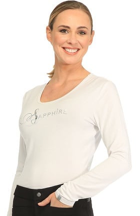 Clearance Sapphire Scrubs™ Women's Chelsea Long Sleeve Knit Underscrub
