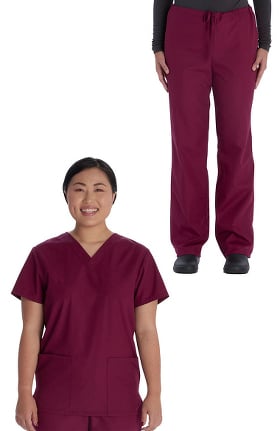 Vital Threads Genuine Unisex Solid Scrub Set