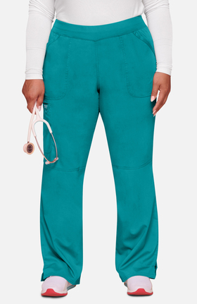 Revolution by Cherokee Workwear Women's Elastic Waistband Cargo Pull-On Scrub Pant