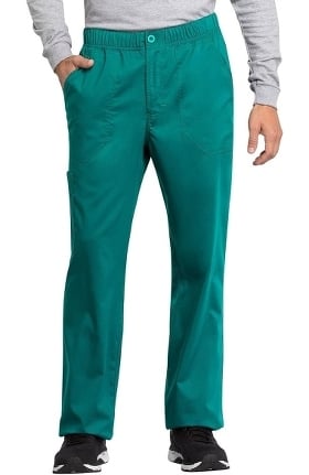 Revolution Tech by Cherokee Workwear Men's Zip Fly Drawstring Cargo Scrub Pant