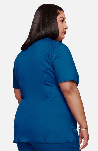 Cherokee Workwear Scrubs Mock Wrap Top WW610 TRQ Turquoise Free Shipping