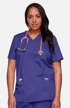 Revolution by Cherokee Workwear Women's V-Neck Solid Scrub Top