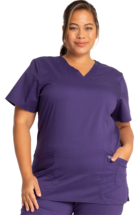 Revolution by Cherokee Workwear Women's V-Neck Solid Scrub Top