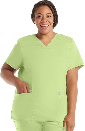 Clearance Revolution by Cherokee Workwear Women's V-Neck Solid Scrub Top