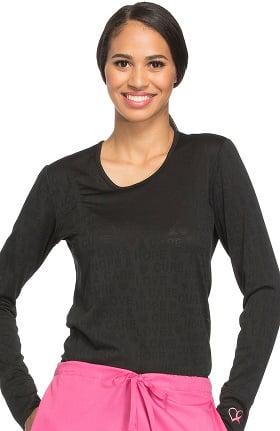 Core Stretch by Cherokee Workwear Women's Long Sleeve Solid Underscrub T-Shirt