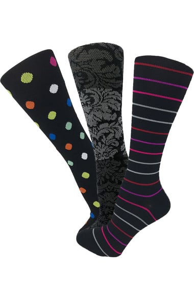 Multi-Colored Polka Dots 8-15 mmHg Graduated Compression Sock