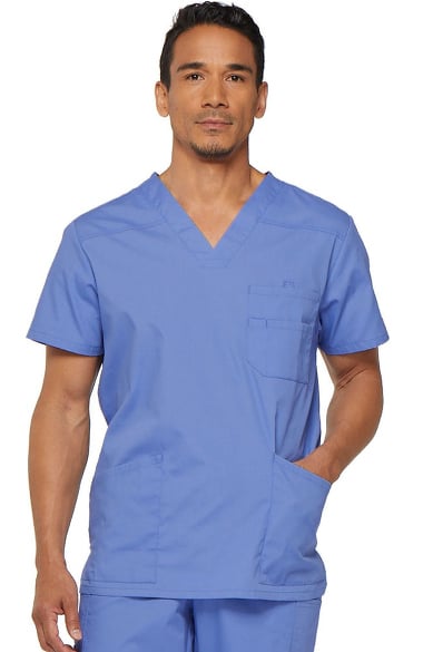 Everyday Scrubs Signature by Dickies Men's V-Neck Solid Scrub Top ...