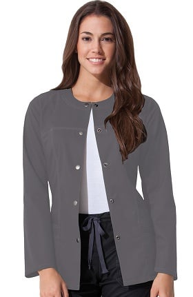Gen Flex by Dickies Women's Crew Neck Solid Scrub Jacket