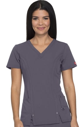 Xtreme Stretch by Dickies Women's V-Neck Solid Scrub Top