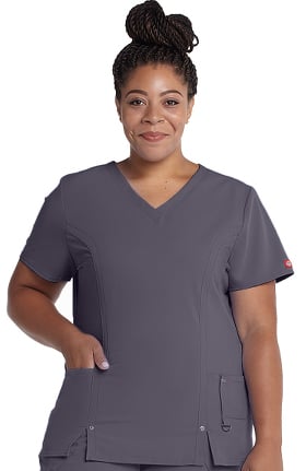 Xtreme Stretch by Dickies Women's V-Neck Solid Scrub Top