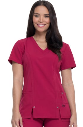 Xtreme Stretch by Dickies Women's V-Neck Solid Scrub Top