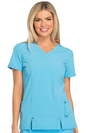 Xtreme Stretch by Dickies Women's V-Neck Solid Scrub Top