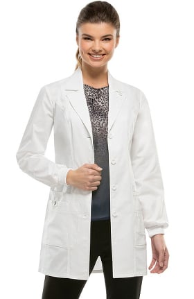 Gen Flex by Dickies Women's Rib Knit Cuff 32" Lab Coat