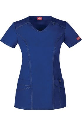 Clearance Gen Flex by Dickies Women's V-Neck Solid Scrub Top
