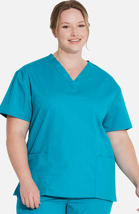 EDS Signature by Dickies Women's V-Neck Solid Scrub Top