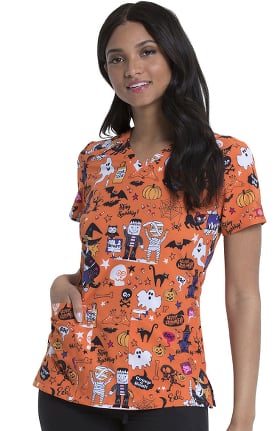 cheap print scrub tops