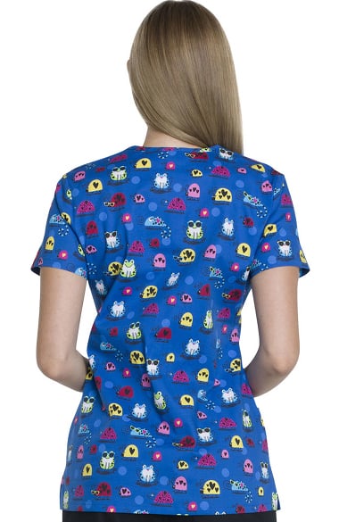 frog print scrub tops