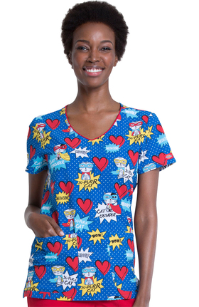 cheap print scrub tops