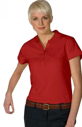 polo shirt with scrub pants