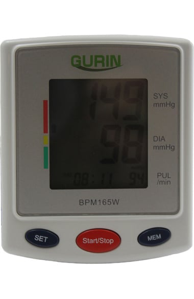 Gurin Pro Series Wrist DiGital Large DiSplay Blood Pressure Monitor with Case