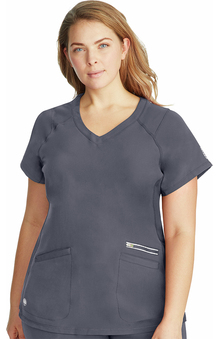 HH360 by Healing Hands Women's Serena V-Neck Solid Scrub Top