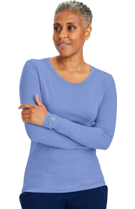 Purple Label by Healing Hands Women's Melissa Long Sleeve Stretch T-Shirt