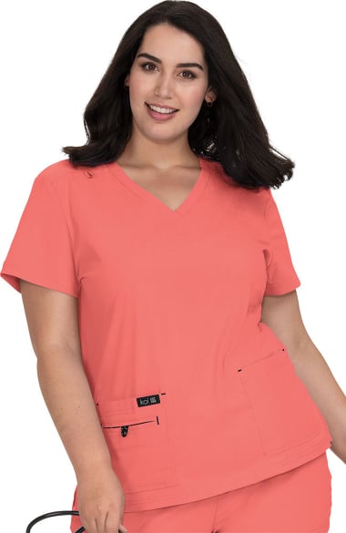 Koi Basics Women S Becca V Neck Solid Scrub Top Allheart Com