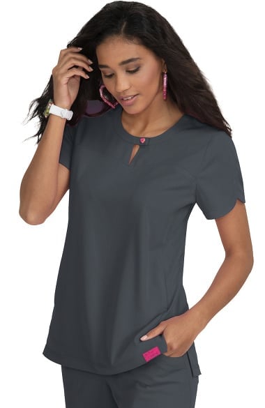 keyhole scrub top