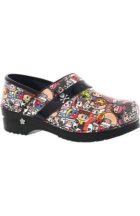 koi by Sanita Women's Kaeleigh Printed Patent Professional Clog
