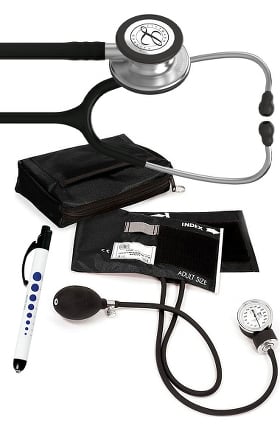 3M Littmann Classic III™ Prestige Medical Adult Sphygmomanometer with Case, and Quick Lites Penlight Kit