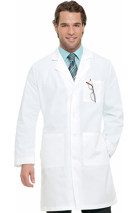 Landau Men's 3-Pocket Poplin 39½" Lab Coat