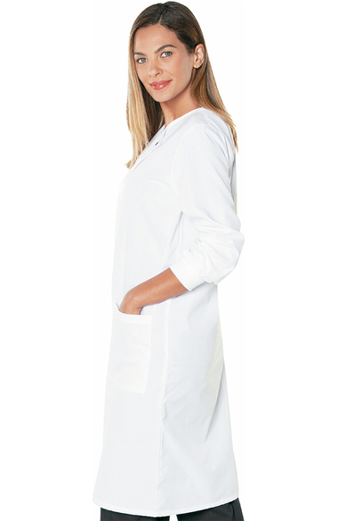 Unisex White Lab Coat Medical Doctor Coat Long Jacket Nursing Clothes Long Coat