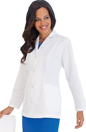Landau Women's 2-Pocket Poplin 31½" Lab Coat