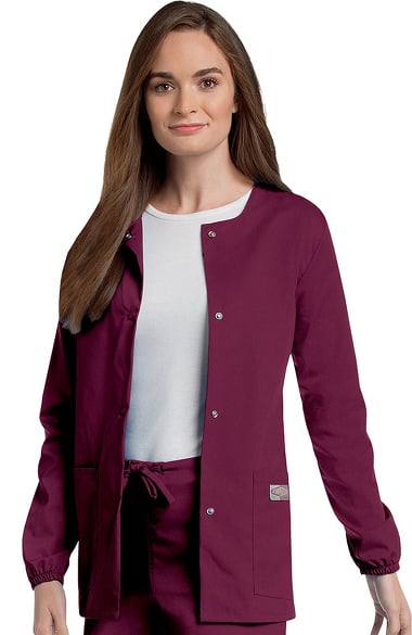 Scrubzone By Landau Women S Warm Up Solid Scrub Jacket Allheart Com