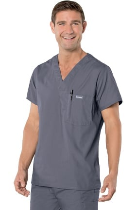 Landau Men's Vented Solid Scrub Top