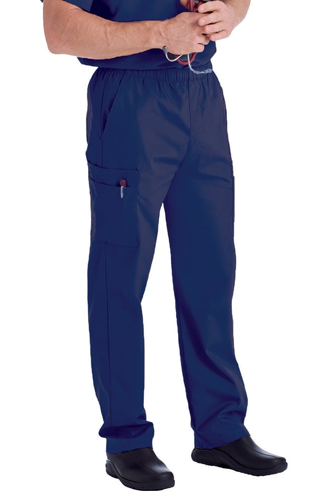 Landau Men's Cargo Pocket with Zipper Fly Scrub Pants | allheart.com