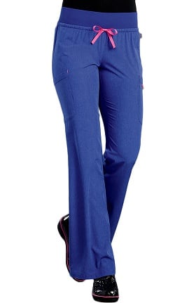 Smitten Women's Rib Knit Waistband Scrub Pant