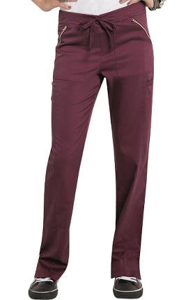 Smitten Women's Straight Leg Elastic Waistband Scrub Pant