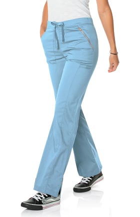 Smitten Women's Straight Leg Elastic Waistband Scrub Pant