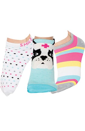 Smitten Women's Ankle Animal Print Sock 3-Pack