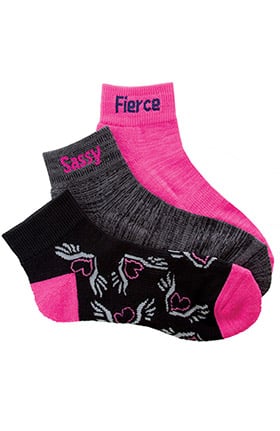 Smitten Women's Cushioned Ankle Socks 3 Pack